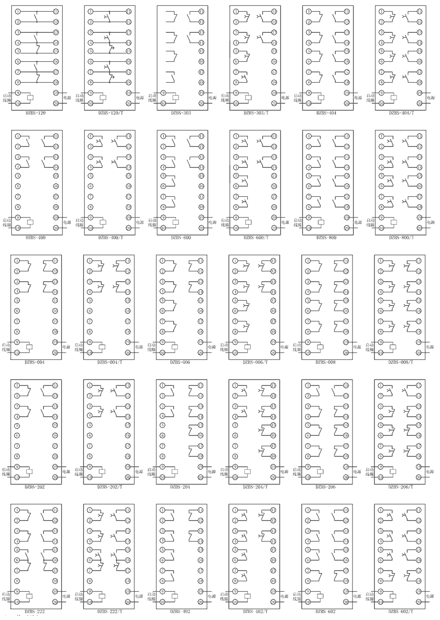 DZBS-222/T内部接線圖