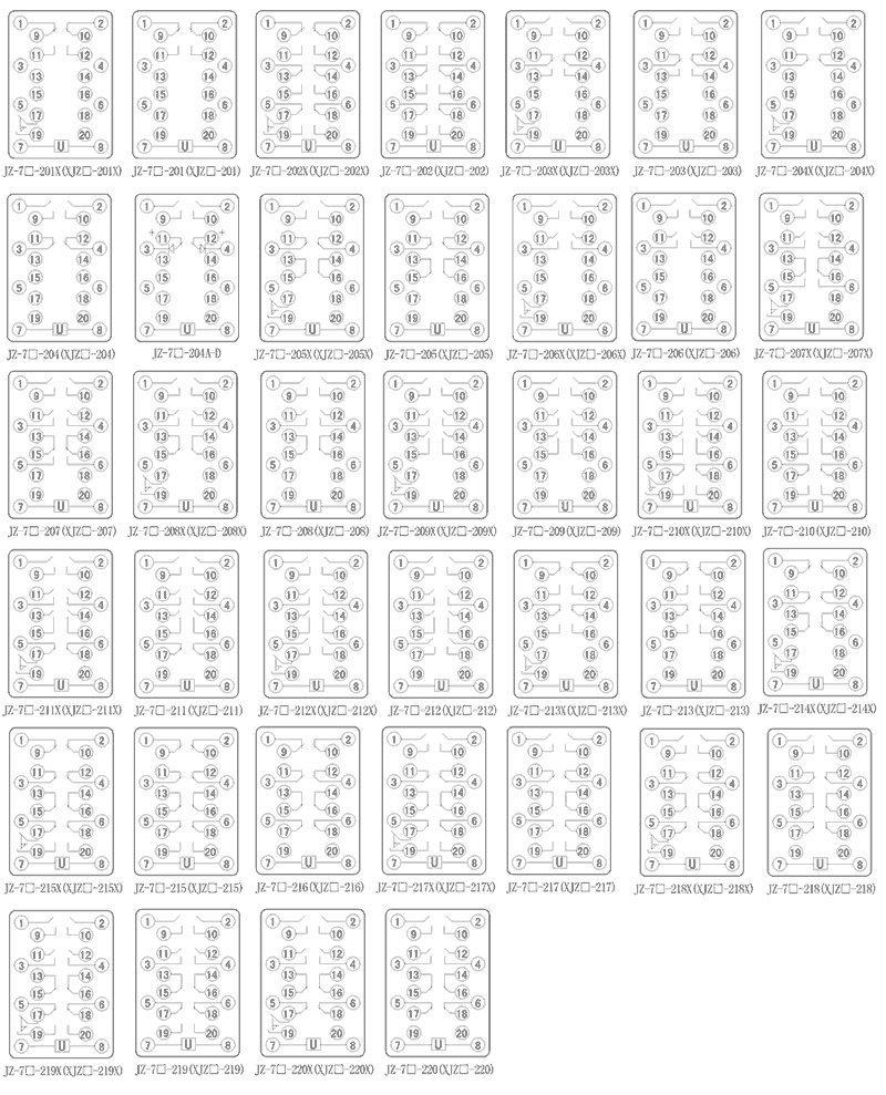 JZ-7Y-213内部接線圖