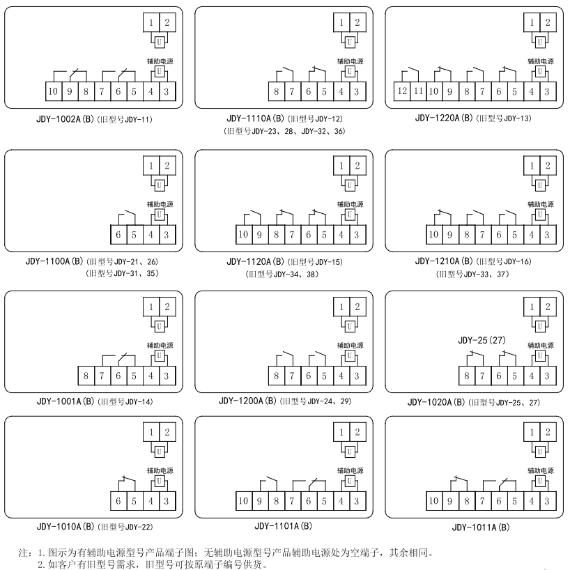 JDY-1101A内部接線圖