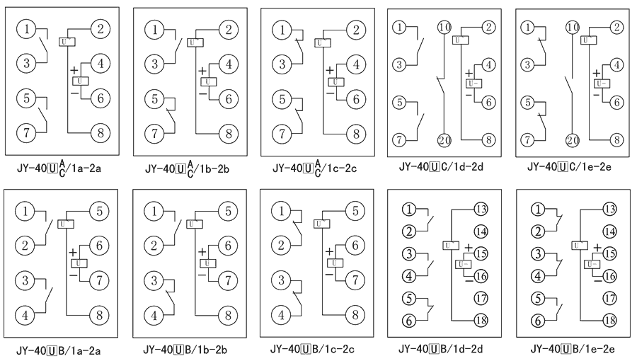 JY-40UC/2D内部接線圖