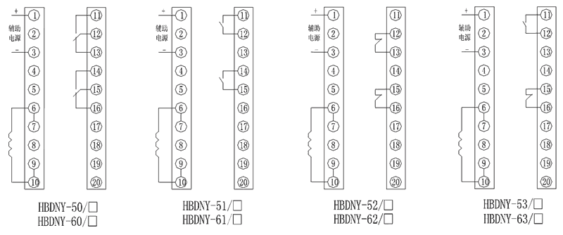 HBDNY-60/4内部接線圖