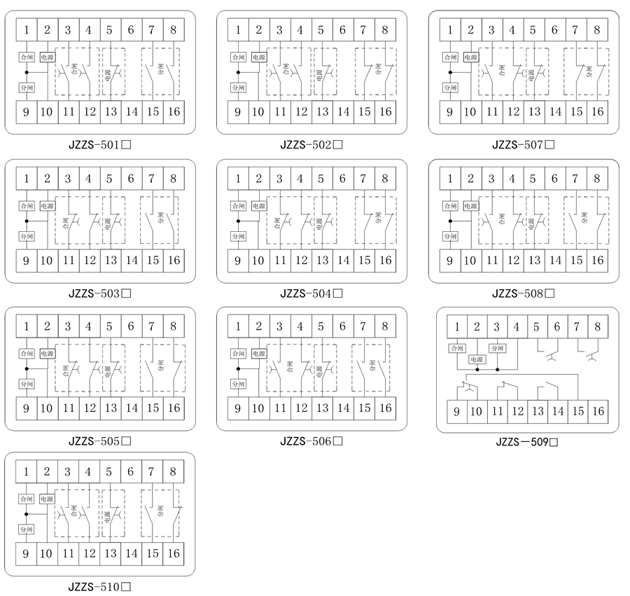 JZZS-5072内部接線圖