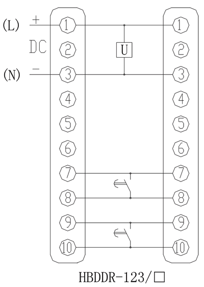 HBDDR-123/5内部接線圖