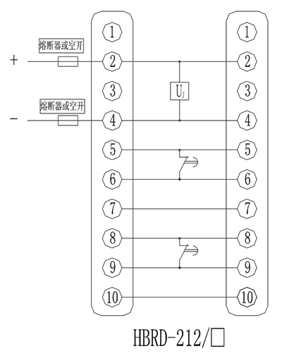 HBRD-212/6内部接線圖